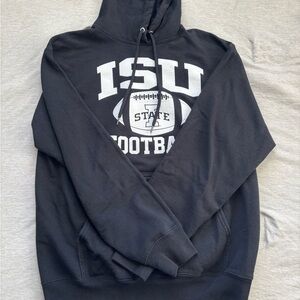 Black ISU Football Hoodie
